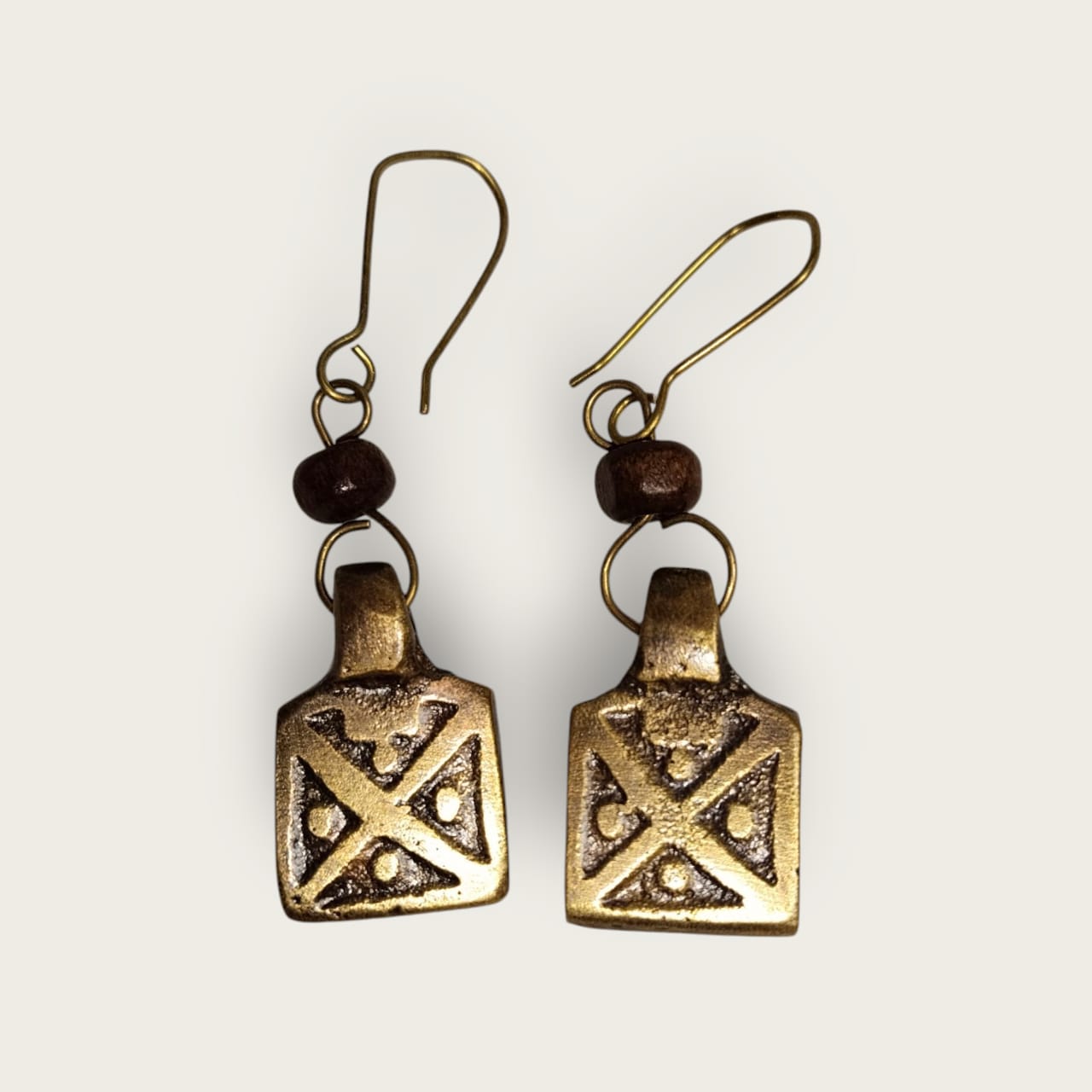 Handcrafted Copper Statement Earrings - Ancient-Inspired Design