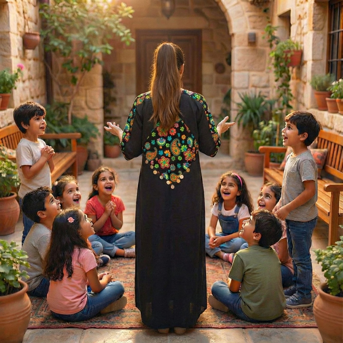 Tunic - Hand-made - Embroidered by hand