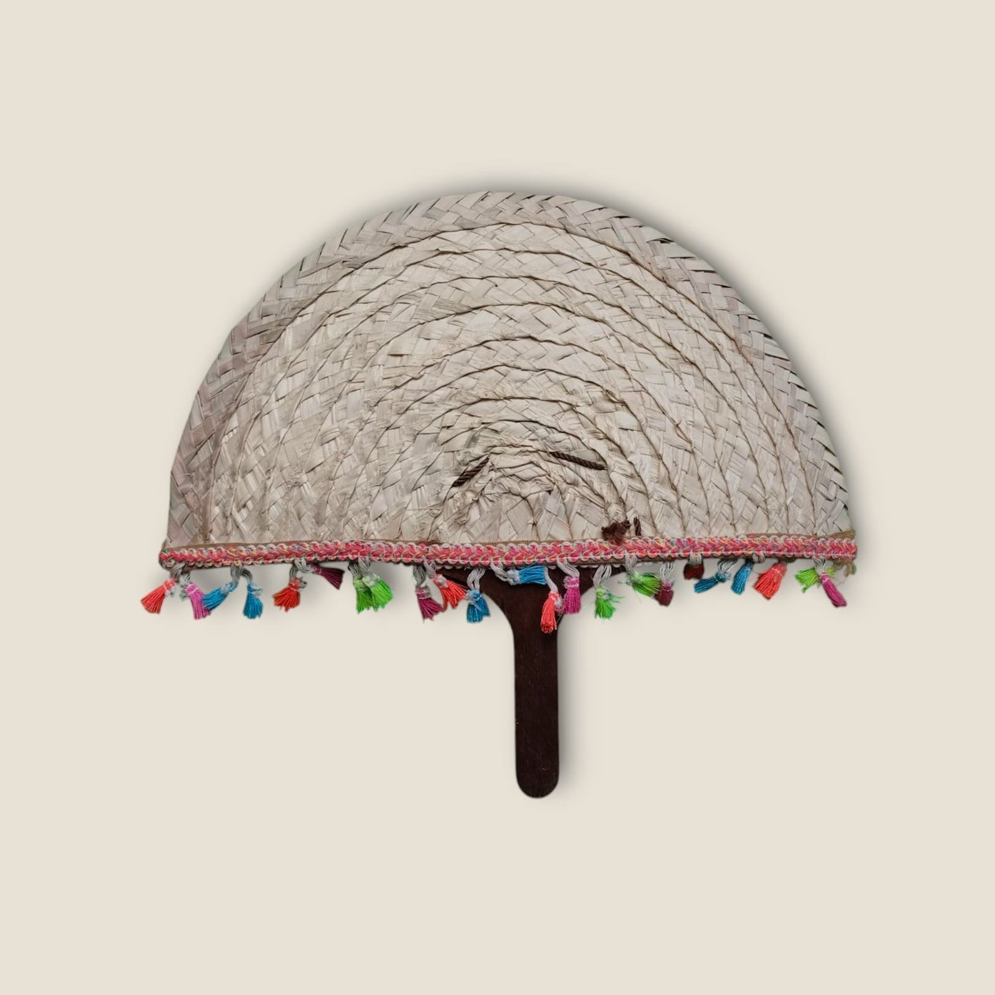 Authentic Siwan Palm Leaf Hand Fan | ANKH Egyptian Royalty Traditional Oasis Handicraft