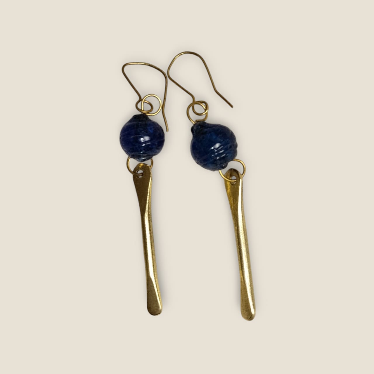 Handcrafted Copper Statement Earrings - Ancient-Inspired Design
