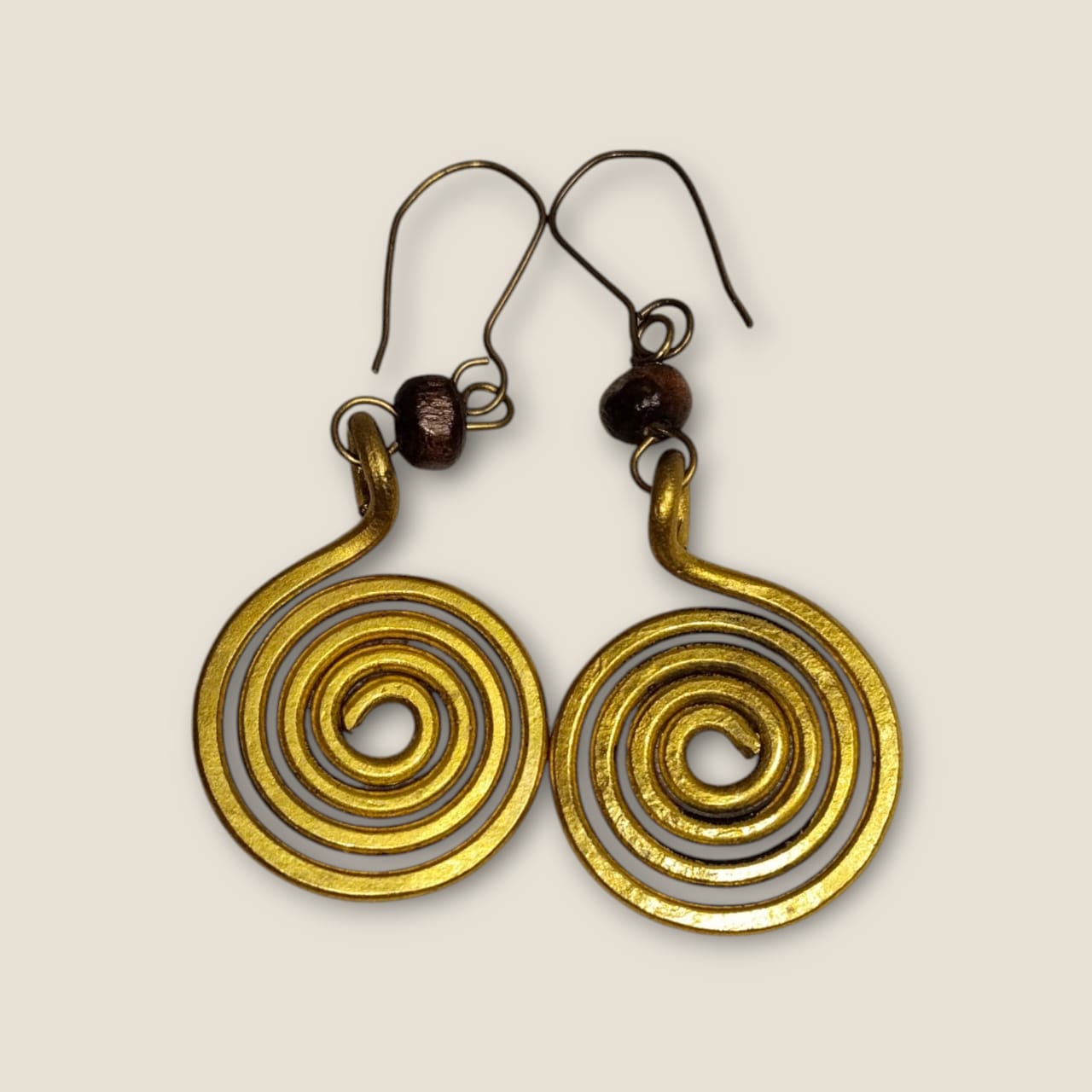 Handcrafted Copper Statement Earrings - Ancient-Inspired Design