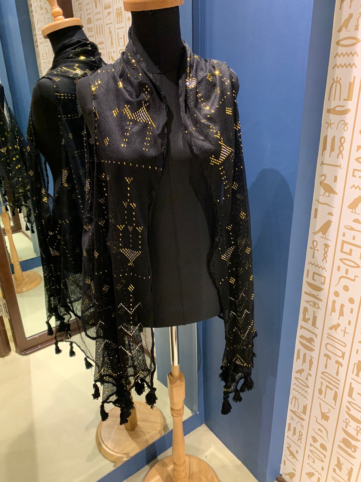 Handmade, hand-embroidered Short Tunic of traditional Egyptian Tally
