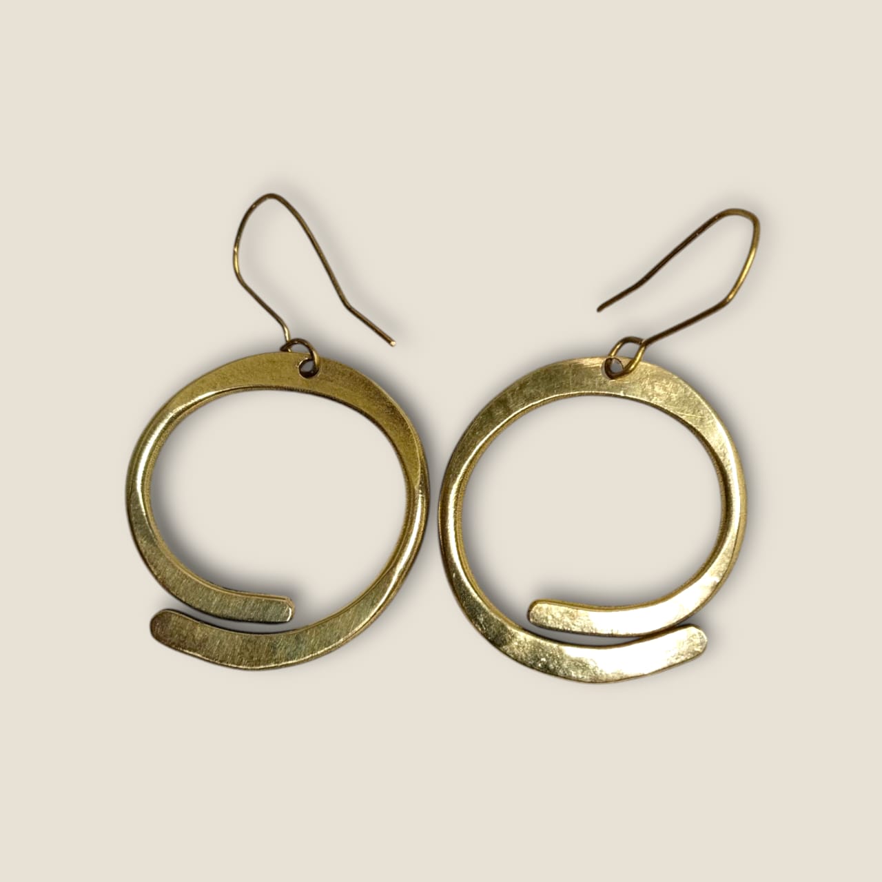 Handcrafted Copper Statement Earrings - Ancient-Inspired Design