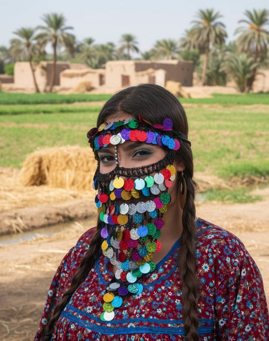 Burqa "Veil" - Traditional Egyptian face cover for women - ANKH Accessories