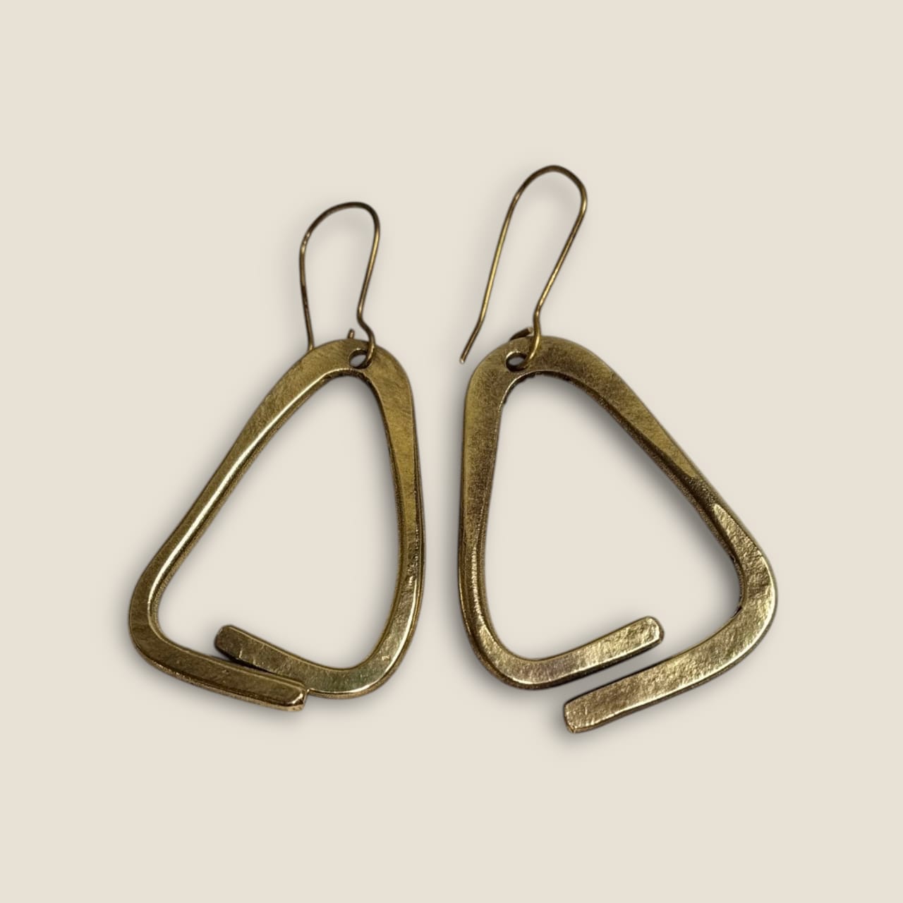 Handcrafted Copper Statement Earrings - Ancient-Inspired Design