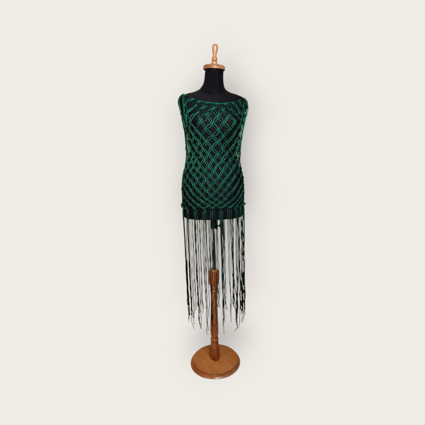 Handcrafted Macramé Dress Cover-Up - Luxury String Satin Silk Beach Wear