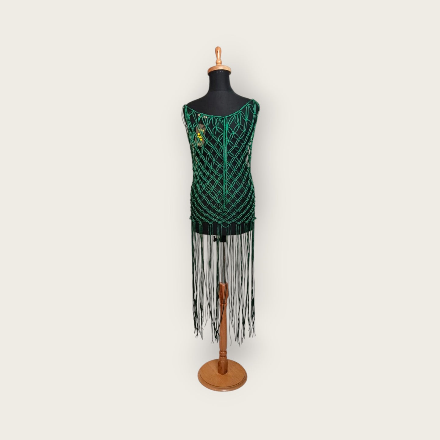 Handcrafted Macramé Dress Cover-Up - Luxury String Satin Silk Beach Wear