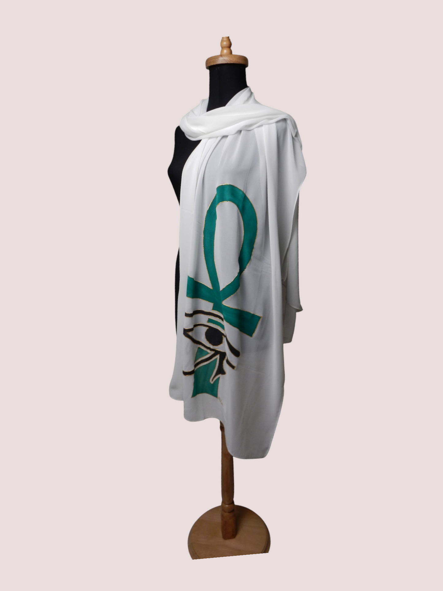 Scarf With Hand Drawing - Ancient Egyptian Designs