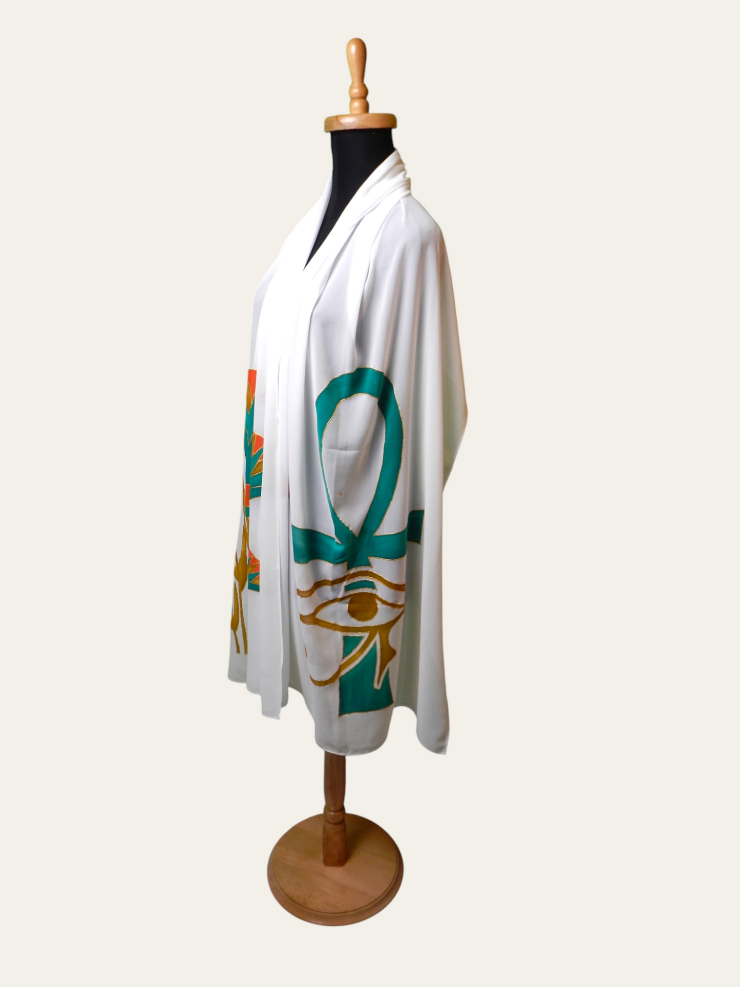 Scarf With Hand Drawing - Ancient Egyptian Designs