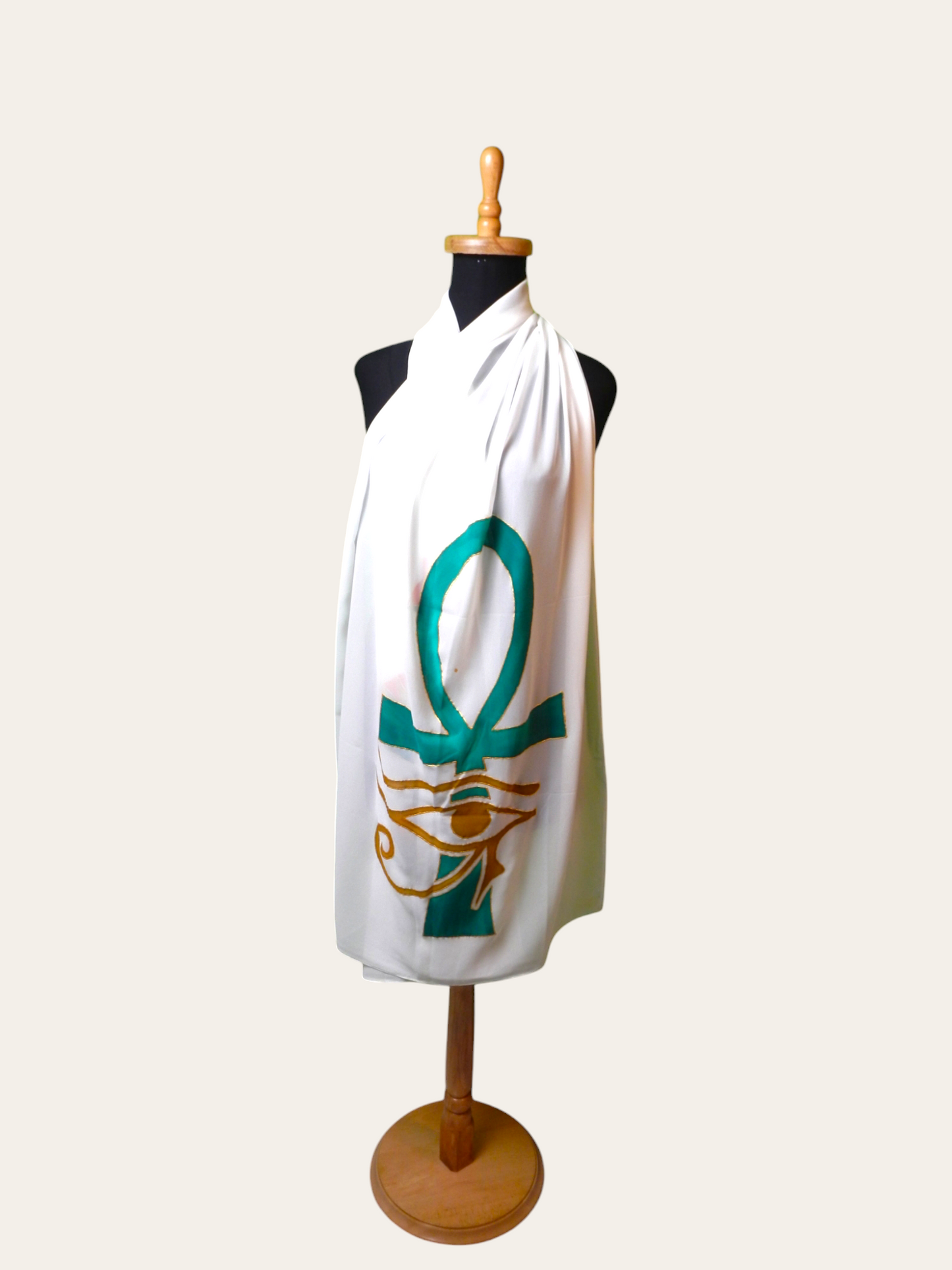 Scarf With Hand Drawing - Ancient Egyptian Designs