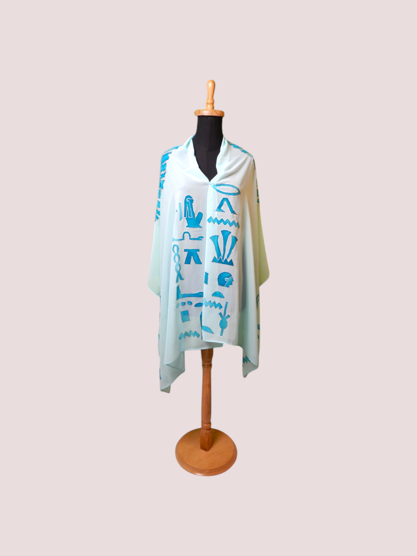 Scarf With Hand Drawing - Ancient Egyptian Designs