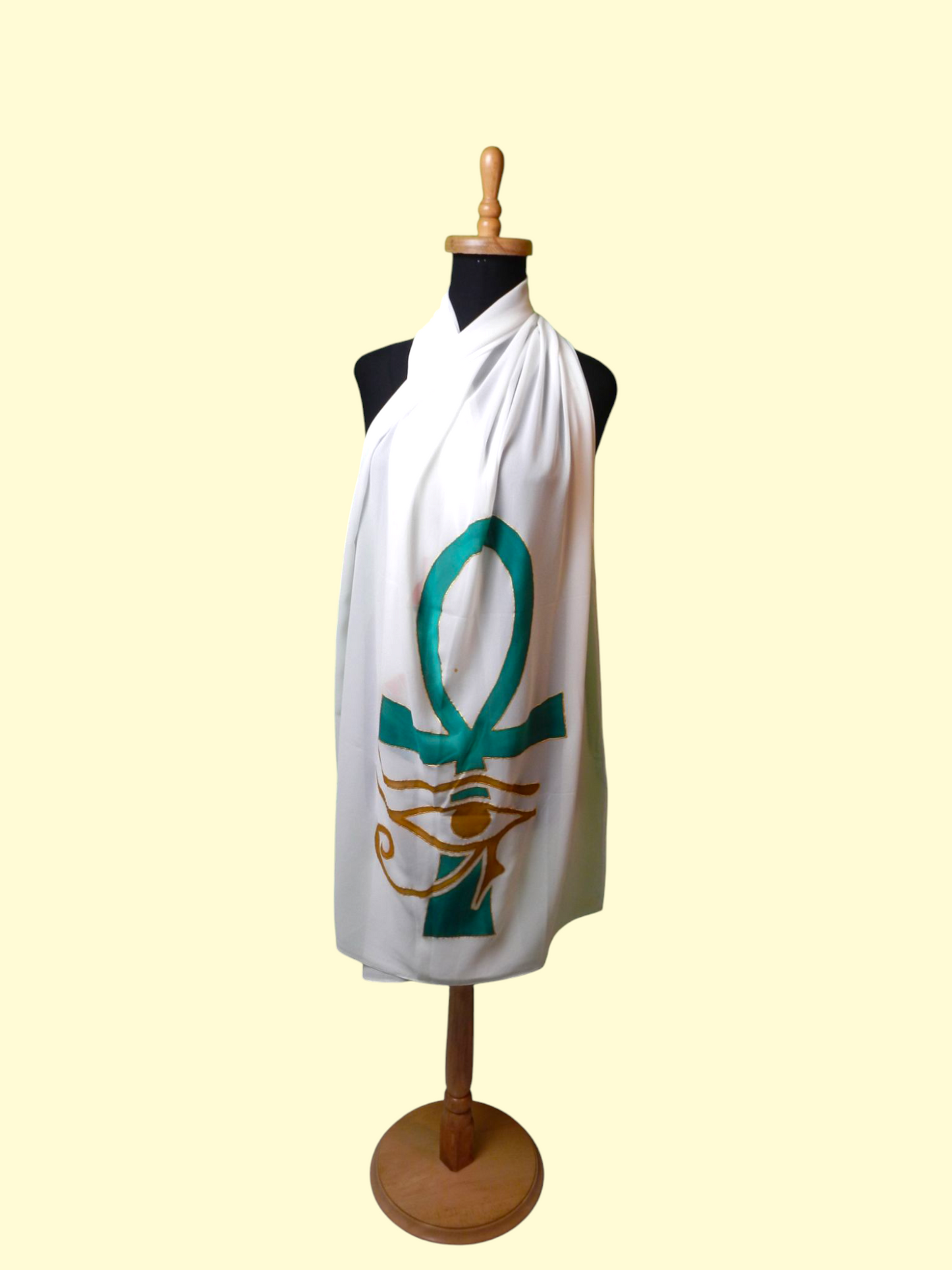 Scarf With Hand Drawing - Ancient Egyptian Designs