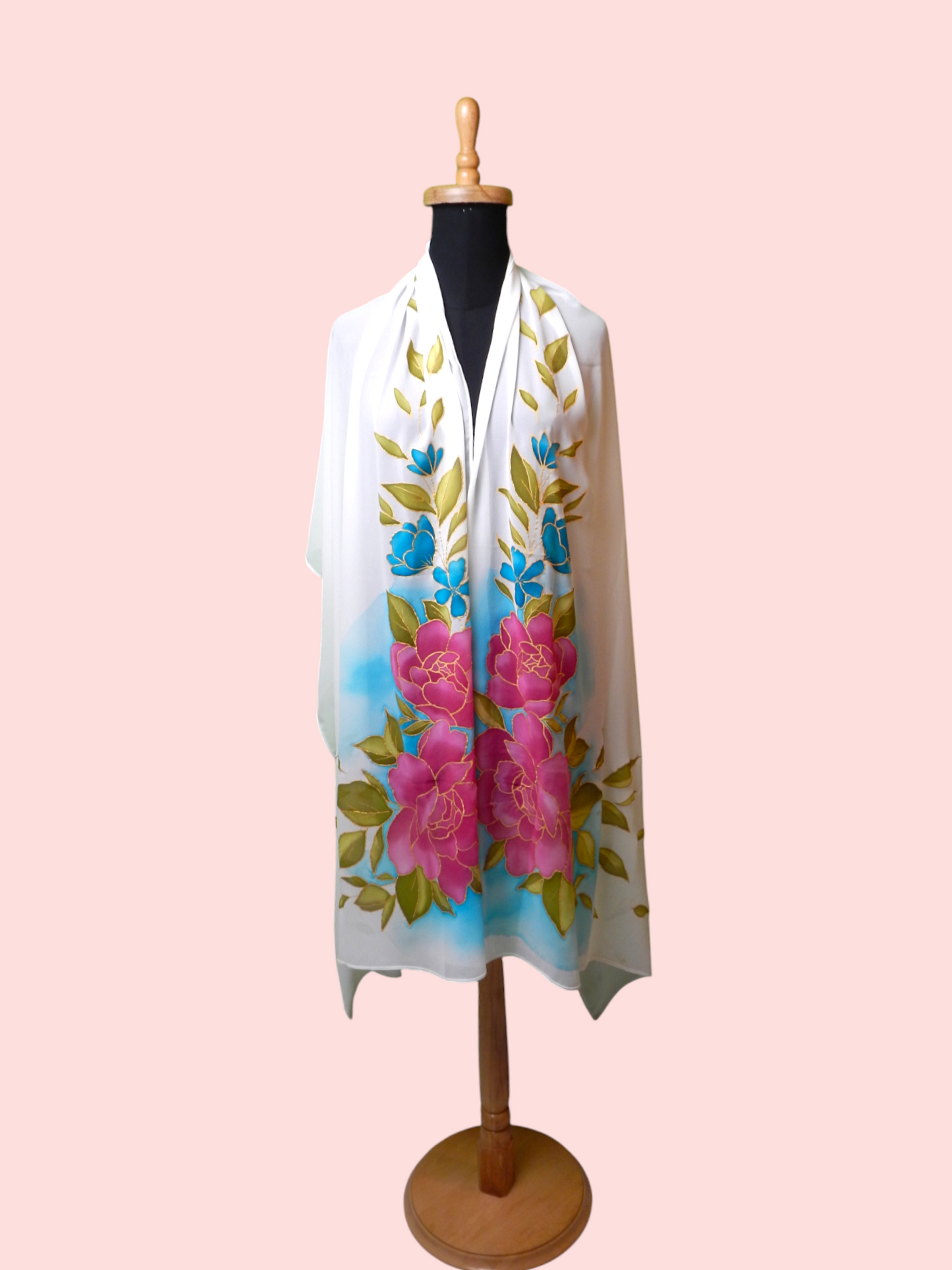 Scarf With Hand Drawing - Ancient Egyptian Designs