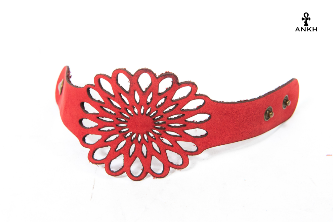 Hand-Made Premium Leather Ancient Egyptian Bracelet - ANKH Accessories