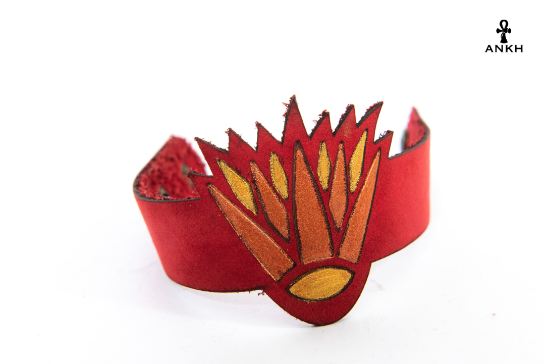 Hand-Made Premium Leather Ancient Egyptian Bracelet - ANKH Accessories