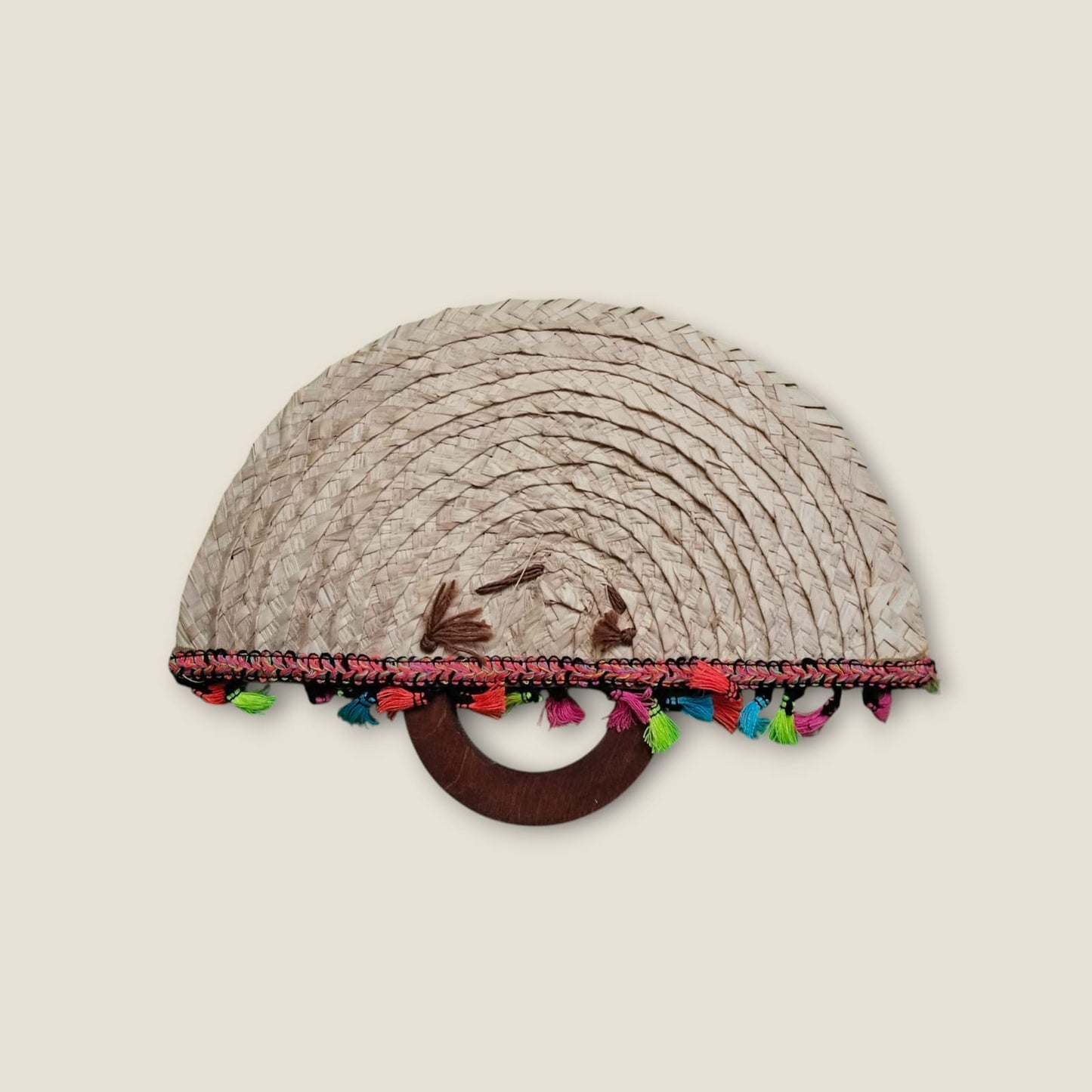 Authentic Siwan Palm Leaf Hand Fan | ANKH Egyptian Royalty Traditional Oasis Handicraft