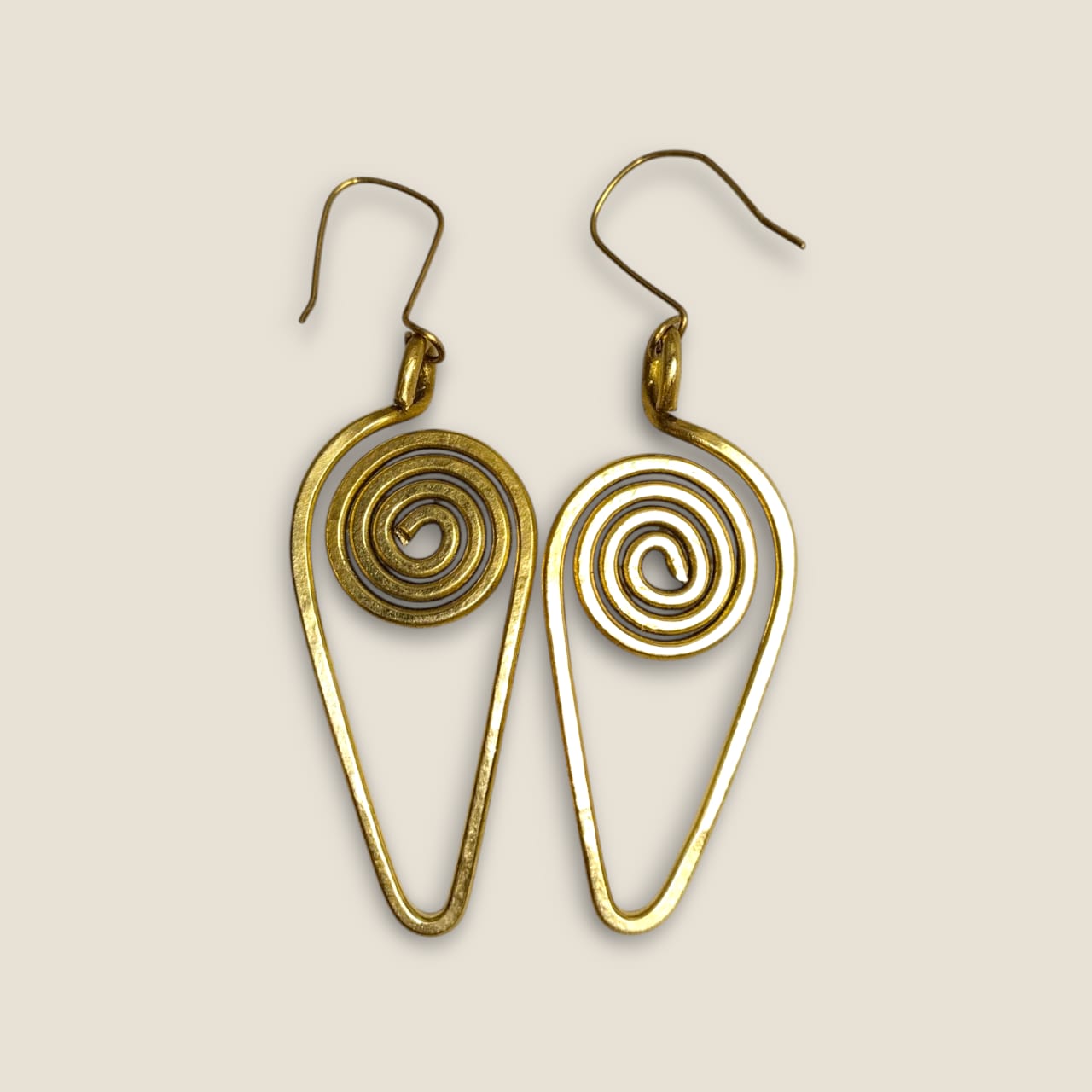 Handcrafted Copper Statement Earrings - Ancient-Inspired Design