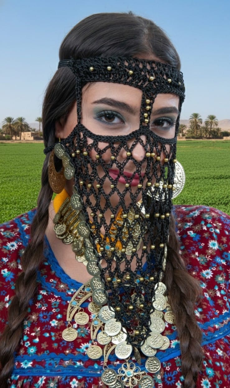 Burqa "Veil" - Traditional Egyptian face cover for women - ANKH Accessories