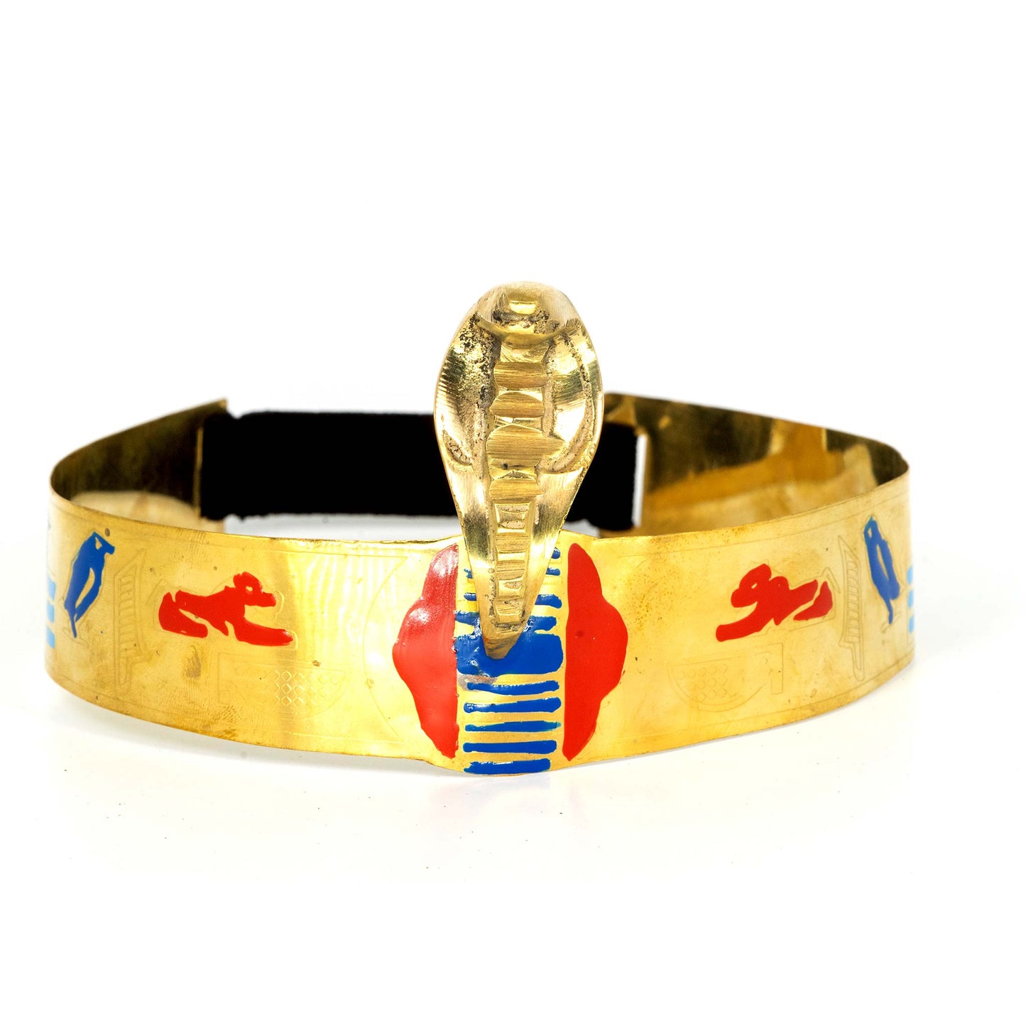 Brass Egyptian Crown at Ankh Clothing Shop Cast in high-quality brass, the intricate designs and symbolic motifs pay homage to the divine significance of the crown in Egyptian history
