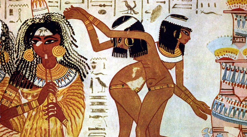 الرقص في مصر القديمة على جدران المعابد Dancing in Egypt on the walls of the ancient Egyptian temples [image provided by Flickr]