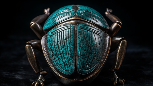 Khebr the Egyptian Scarab. Ancient Egyptian symbol representing circle of life