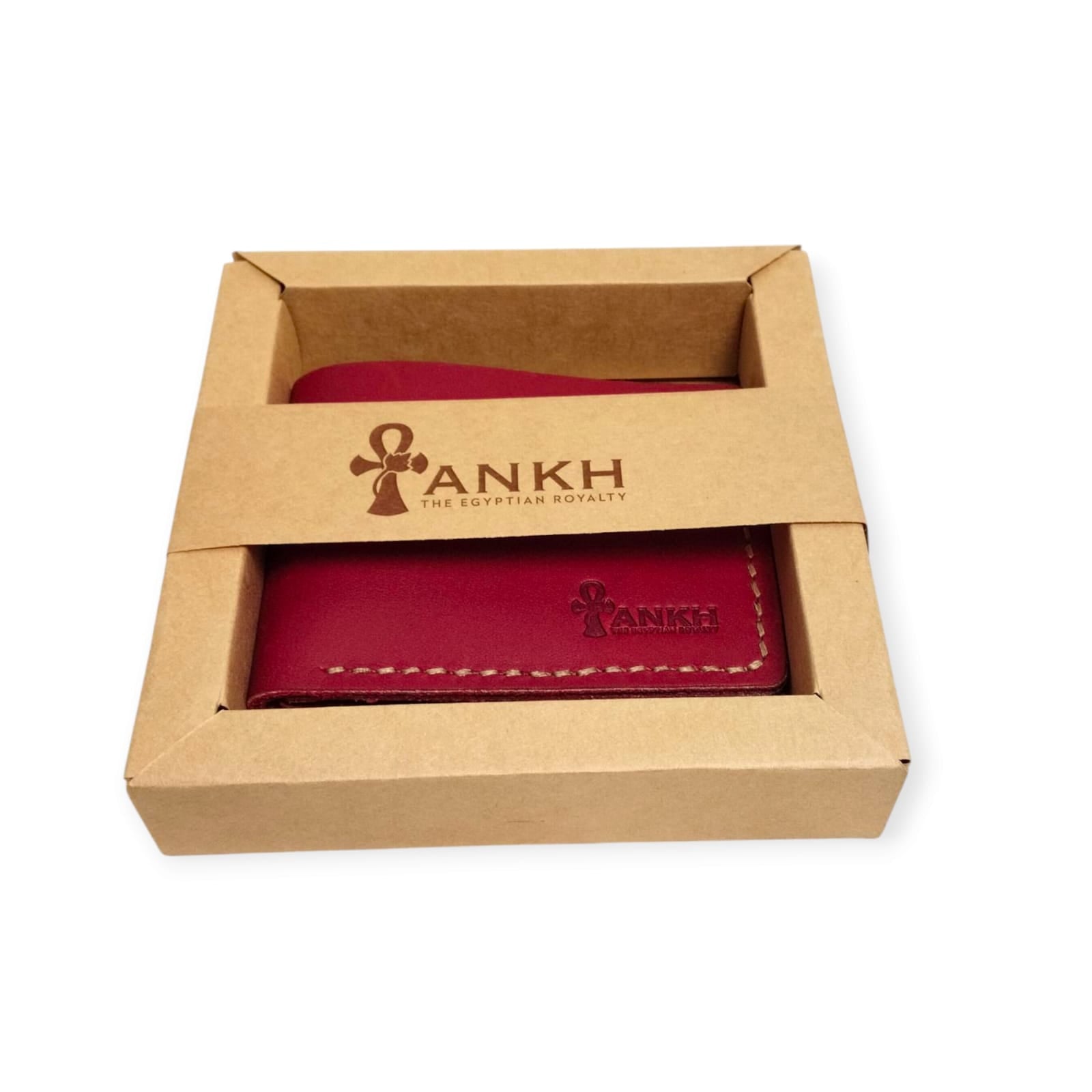 Genuine Leather Bifold Wallet for Men | ANKH Egyptian Royalty Handcrafted Slim Design