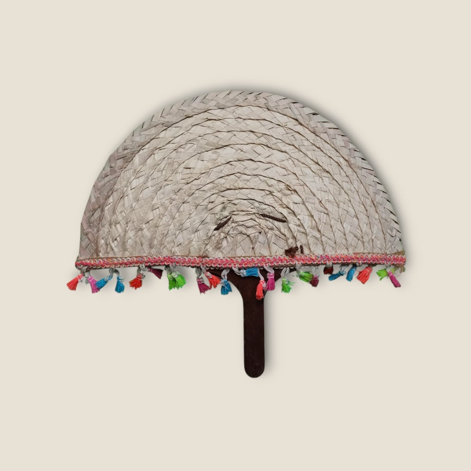 Authentic Siwan Palm Leaf Hand Fan | ANKH Egyptian Royalty Traditional Oasis Handicraft
