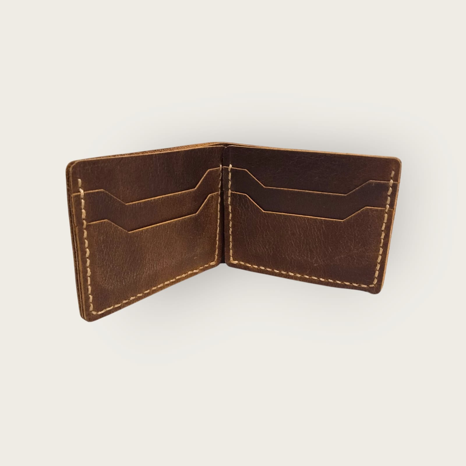 Genuine Leather Bifold Wallet for Men | ANKH Egyptian Royalty Handcrafted Slim Design