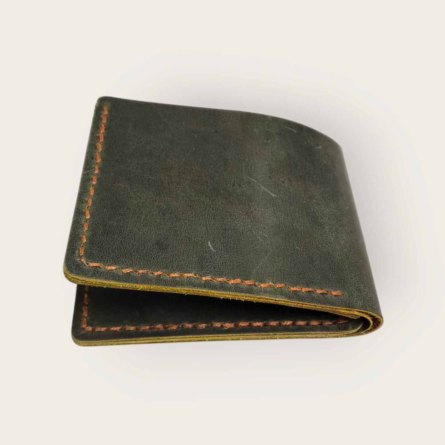 Genuine Leather Bifold Wallet for Men | ANKH Egyptian Royalty Handcrafted Slim Design