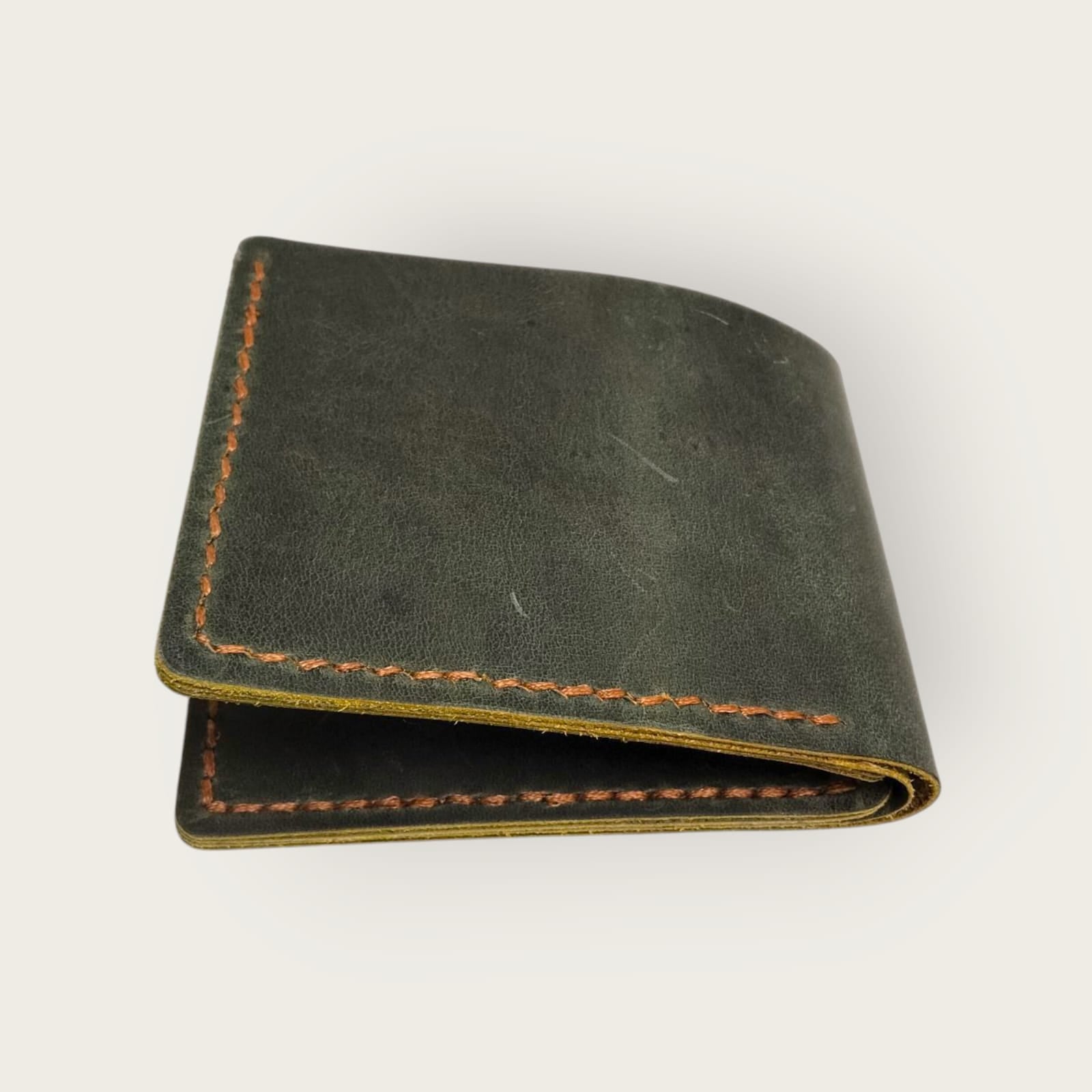 Genuine Leather Bifold Wallet for Men | ANKH Egyptian Royalty Handcrafted Slim Design