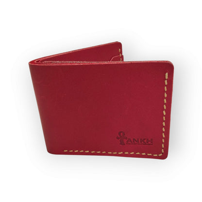 Genuine Leather Bifold Wallet for Men | ANKH Egyptian Royalty Handcrafted Slim Design