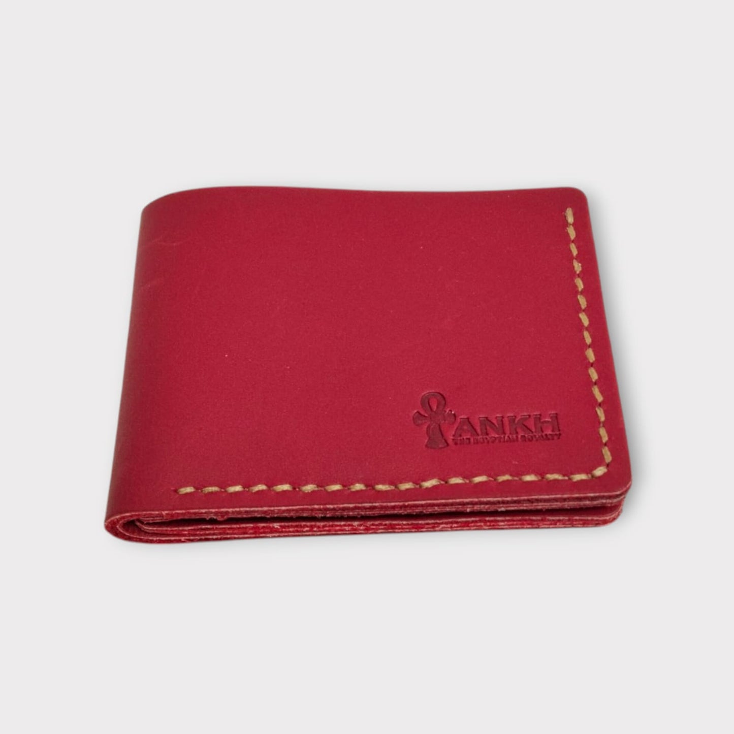 Genuine Leather Bifold Wallet for Men | ANKH Egyptian Royalty Handcrafted Slim Design