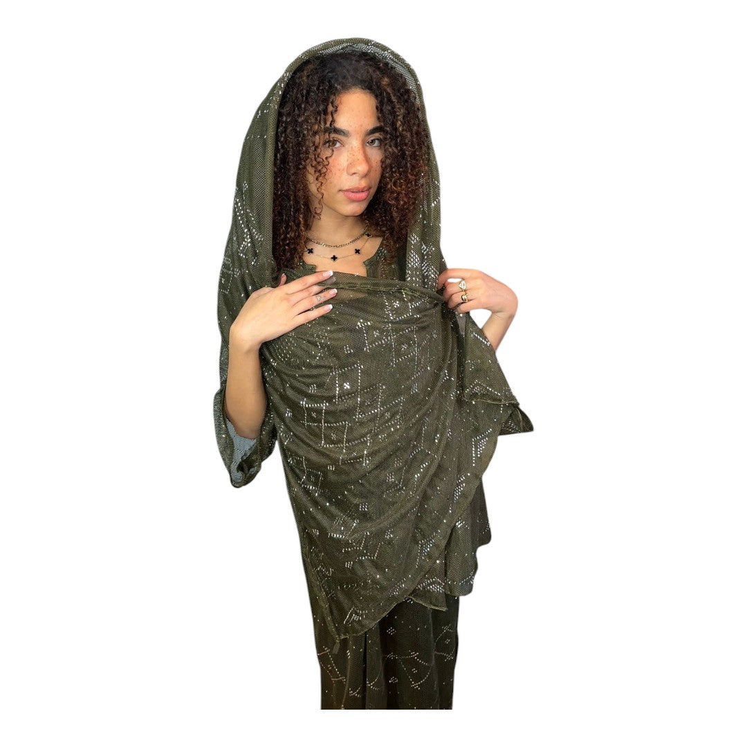 Tally Scarf (Shawl) - Embroidered Egyptian Tally Scarf