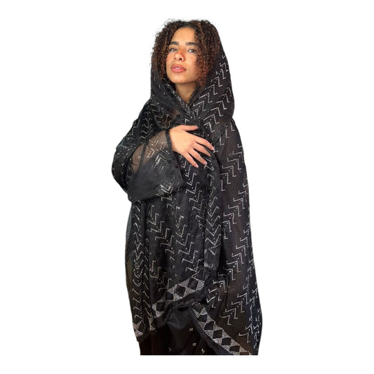 Tally Scarf Hand embroidered - Shawl - Assiuti Talli from Ankh (Heavy)