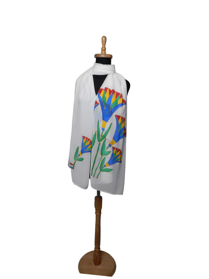 Scarf With Hand Drawing - Ancient Egyptian Designs