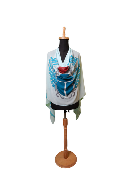 Scarf With Hand Drawing - Ancient Egyptian Designs