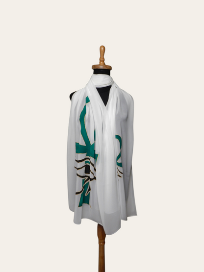 Scarf With Hand Drawing - Ancient Egyptian Designs