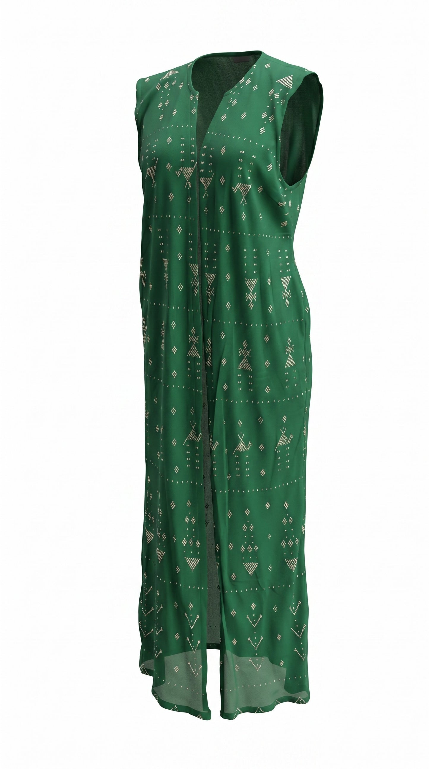 Tally tunic Embroidered - Authentic Egyptian Design by Ankh - Sleeveless