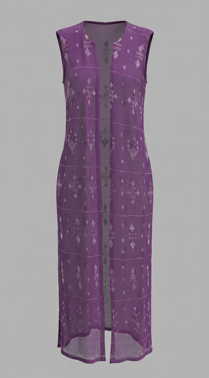 Tally tunic Embroidered - Authentic Egyptian Design by Ankh - Sleeveless