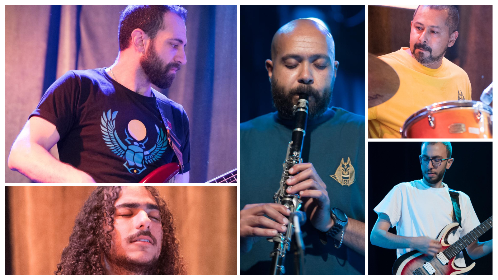 ROKN X ANKH Band wearing ANKH T-Shirts