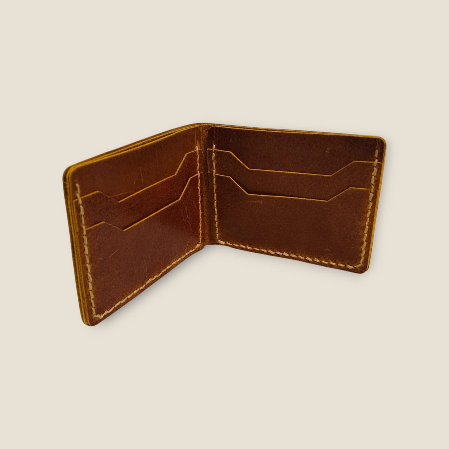 Genuine Leather Bifold Wallet for Men | ANKH Egyptian Royalty Handcrafted Slim Design