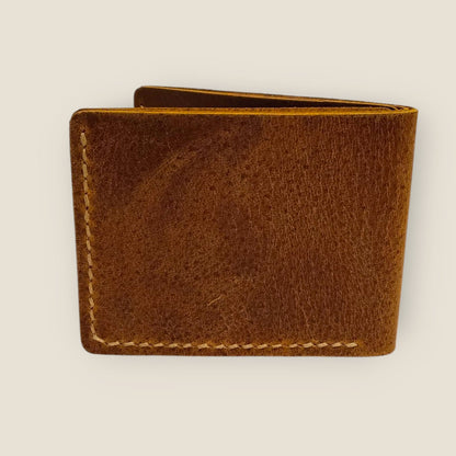 Genuine Leather Bifold Wallet for Men | ANKH Egyptian Royalty Handcrafted Slim Design