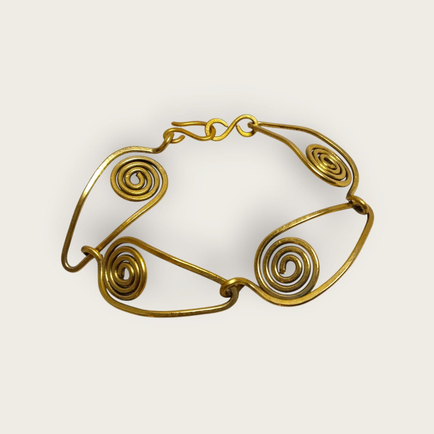 Handcrafted Spiral Copper Bracelet - Ancient Egyptian Inspired Design