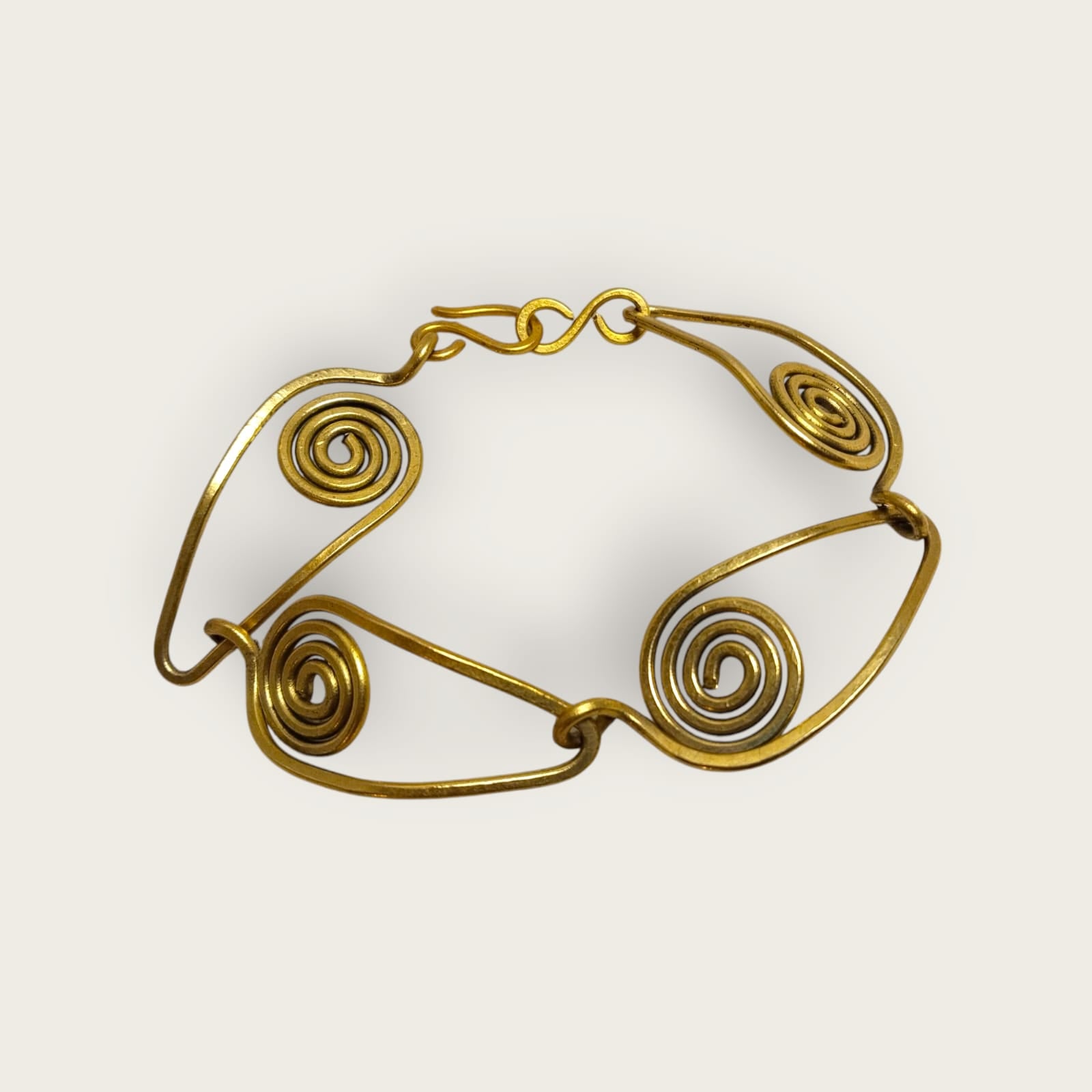 Handcrafted Spiral Copper Bracelet - Ancient Egyptian Inspired Design