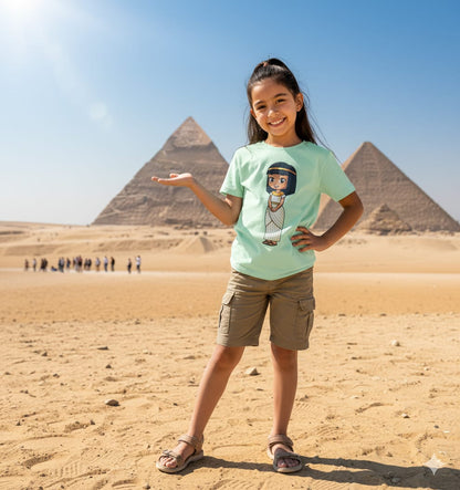 ANKH 100% Cotton T-Shirt for Kids - Ancient Egyptian Anippe Print
