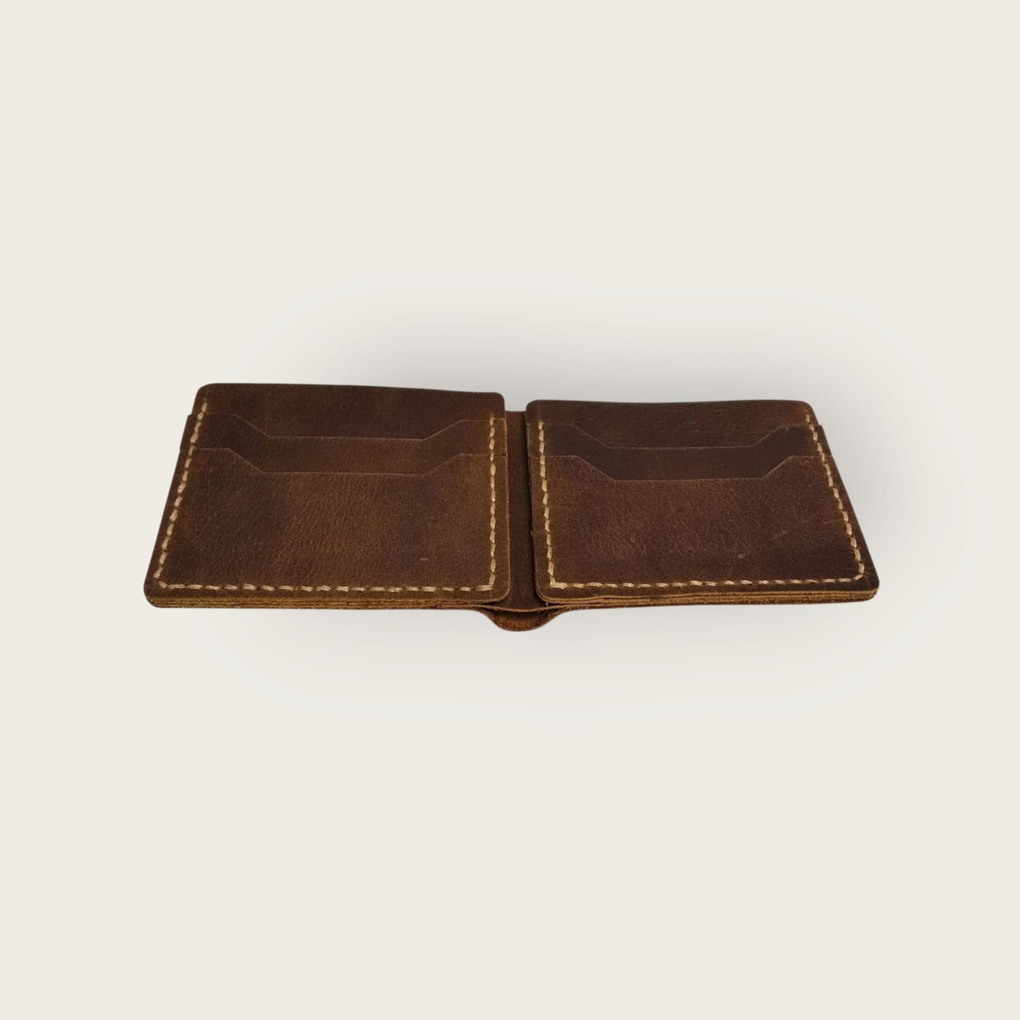 Genuine Leather Bifold Wallet for Men | ANKH Egyptian Royalty Handcrafted Slim Design