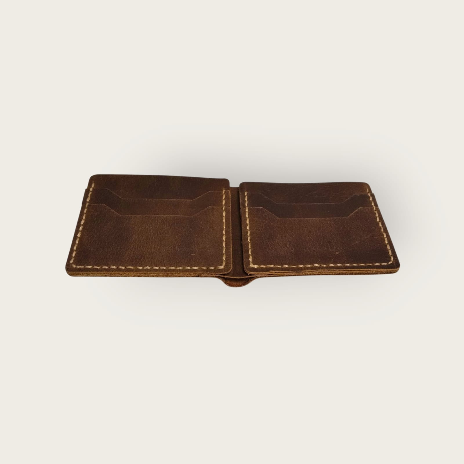 Genuine Leather Bifold Wallet for Men | ANKH Egyptian Royalty Handcrafted Slim Design