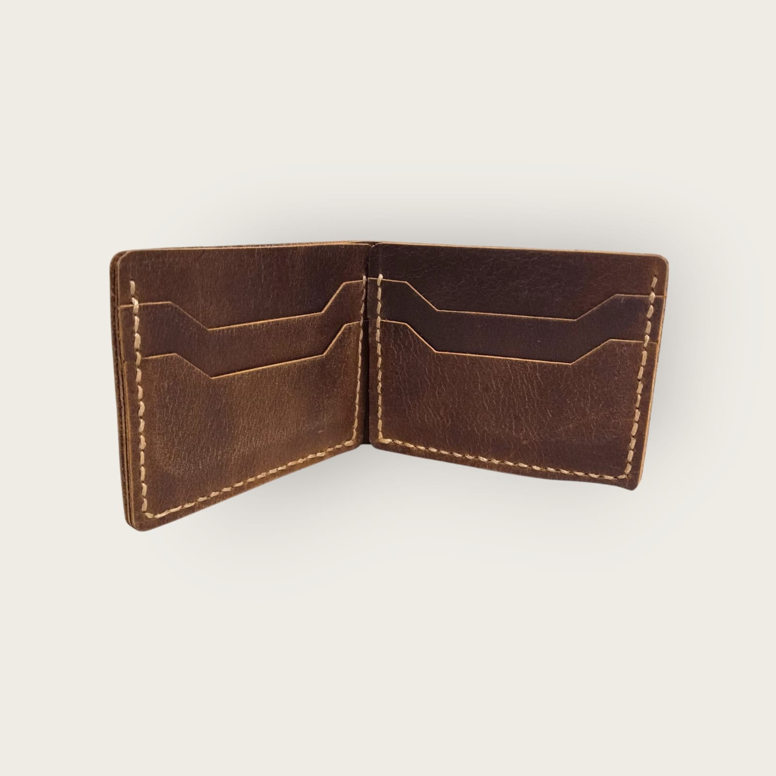 Genuine Leather Bifold Wallet for Men | ANKH Egyptian Royalty Handcrafted Slim Design