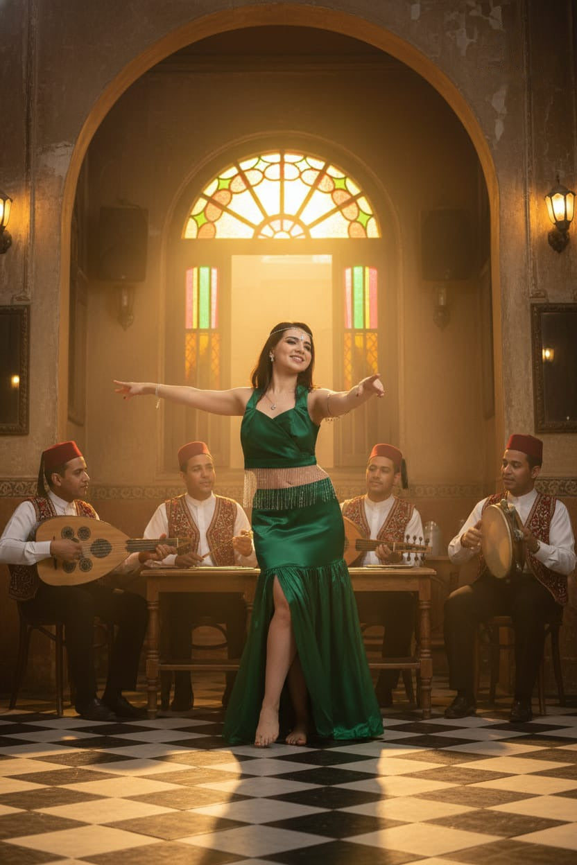 ANKH Kariokka: Trendy Elegant Belly Dancing Outfit - Set