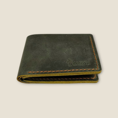 Genuine Leather Bifold Wallet for Men | ANKH Egyptian Royalty Handcrafted Slim Design